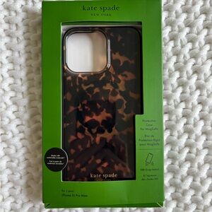 Kate Spade Tortoise Protective Case for iPhone 15 Pro Max